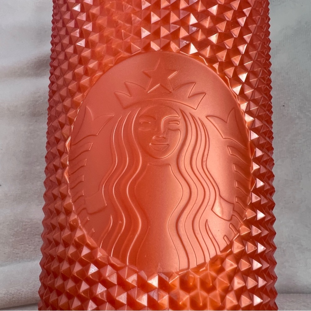 Starbucks Limited Edition Studded Tumbler Orange 2022 Halloween Venti 24 oz NWT - Picture 5 of 7